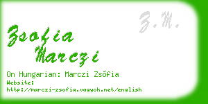 zsofia marczi business card
